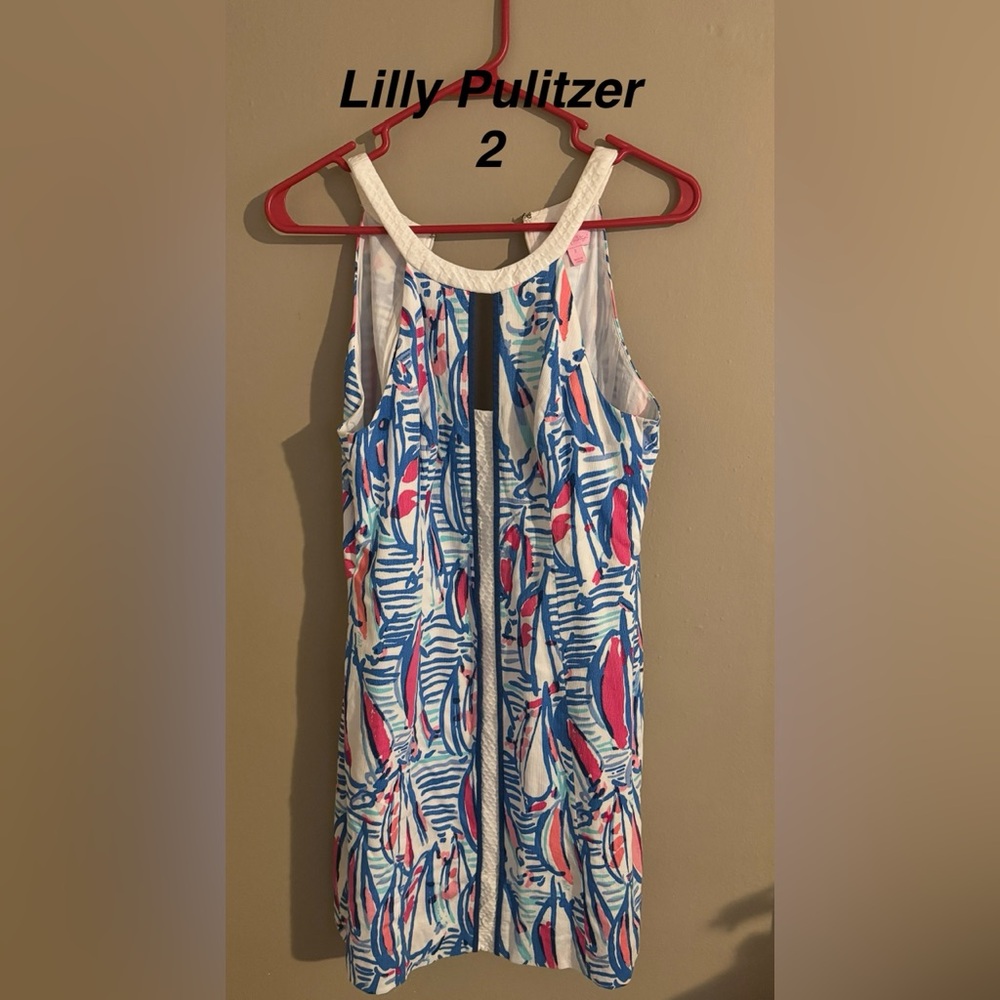 Lilly Pulitzer Blue and Pink Mini Dress